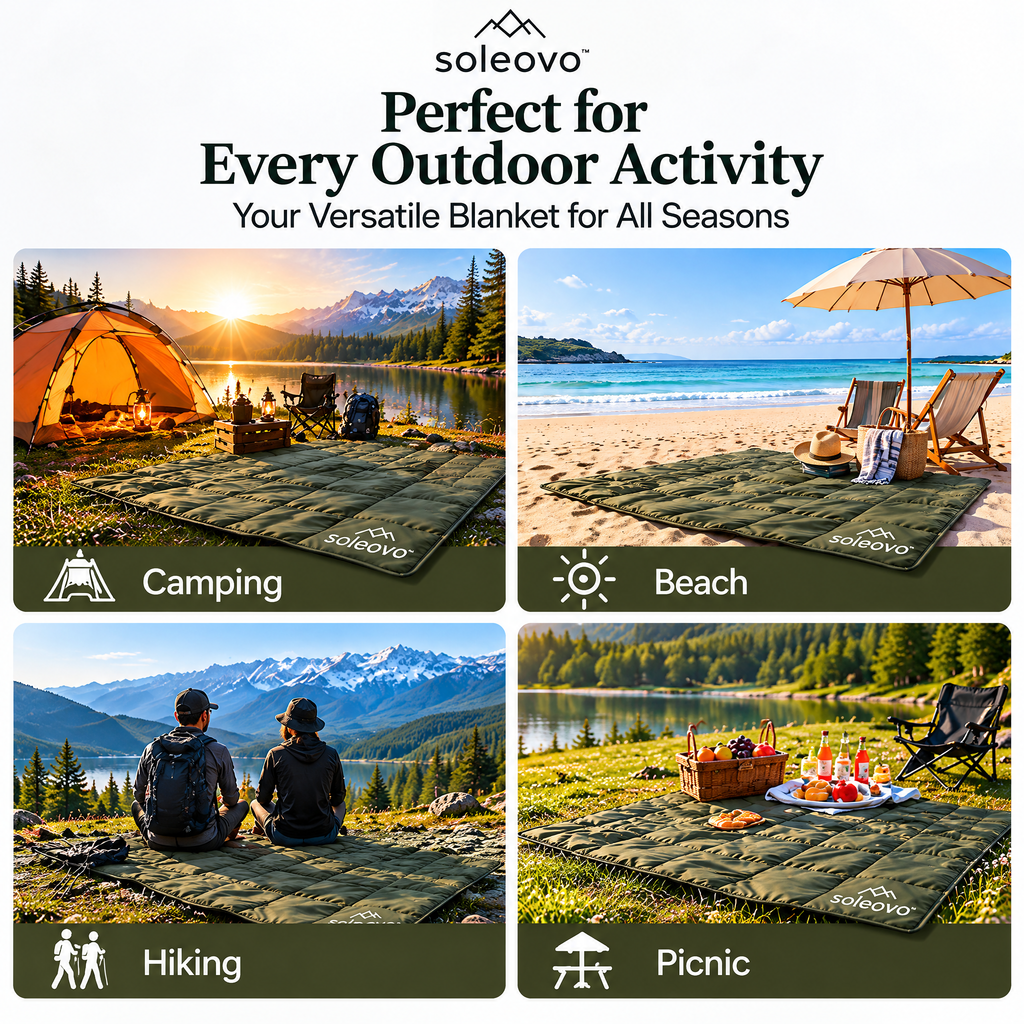 soleovo™ Waterproof Outdoor Camping Blanket