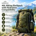 soleovo™ 40L Hiking Backpack with Hydration Compatibility