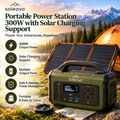 soleovo™ Portable Power Station 300W with Solar Charging Support
